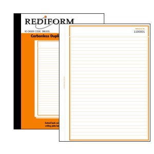 REDIFORM FEINT RULED BOOK - SMALL - 2 PLY